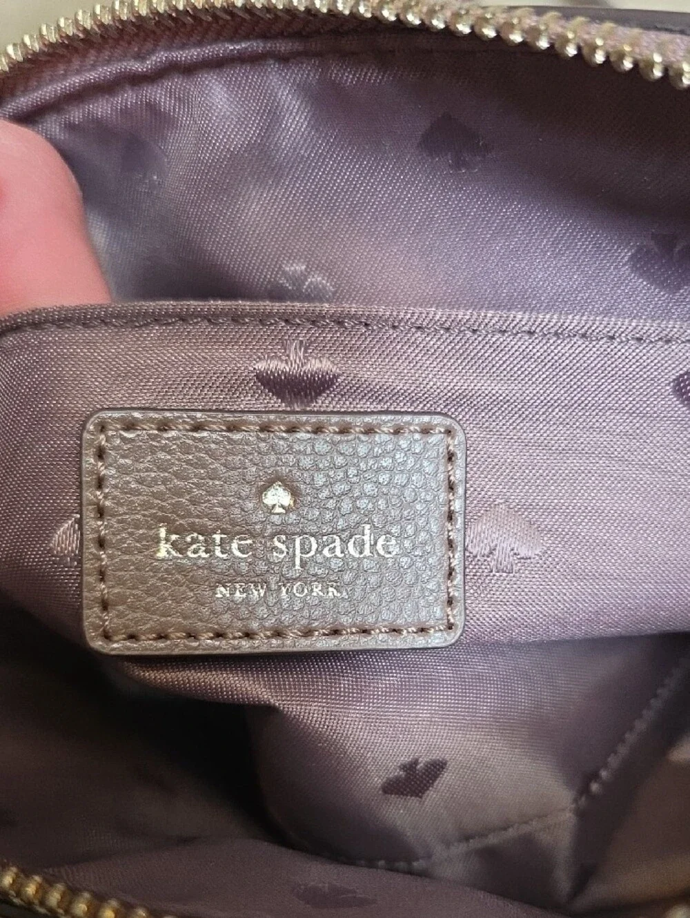 kate spade Dusty Mauve Leather Crossbody Bag
